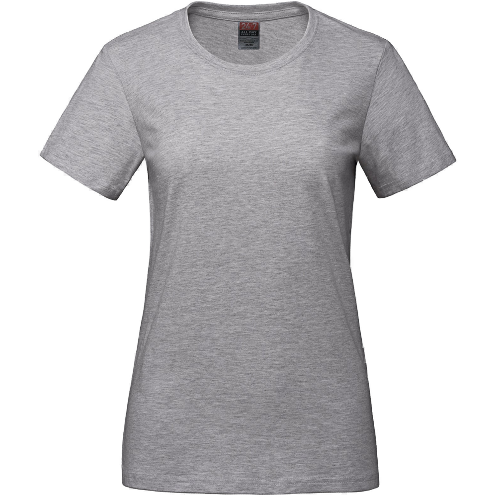 S05611 - Parkour - Ladies  RING SPUN Combed Cotton Crewneck T-Shirt — Athletic Grey Heather