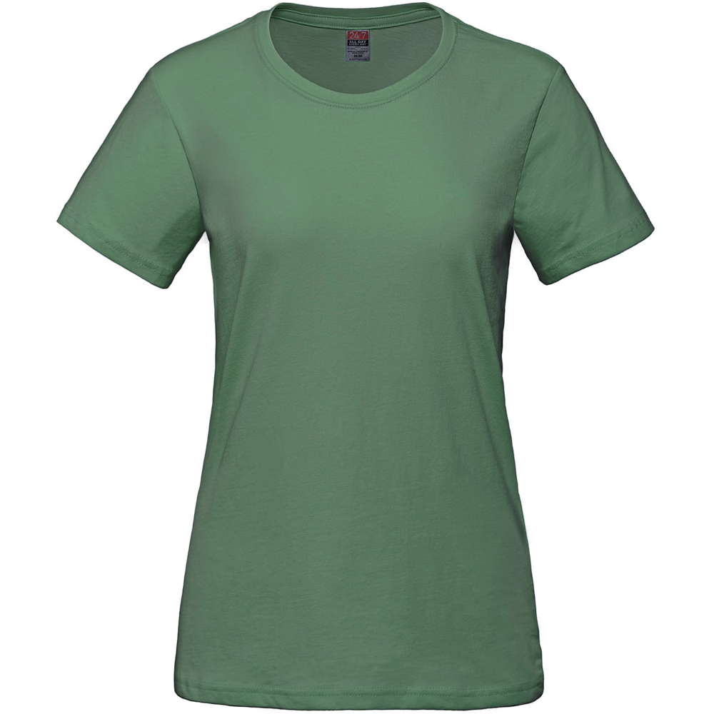 S05611 - Parkour - Ladies  RING SPUN Combed Cotton Crewneck T-Shirt — Fatigue Green