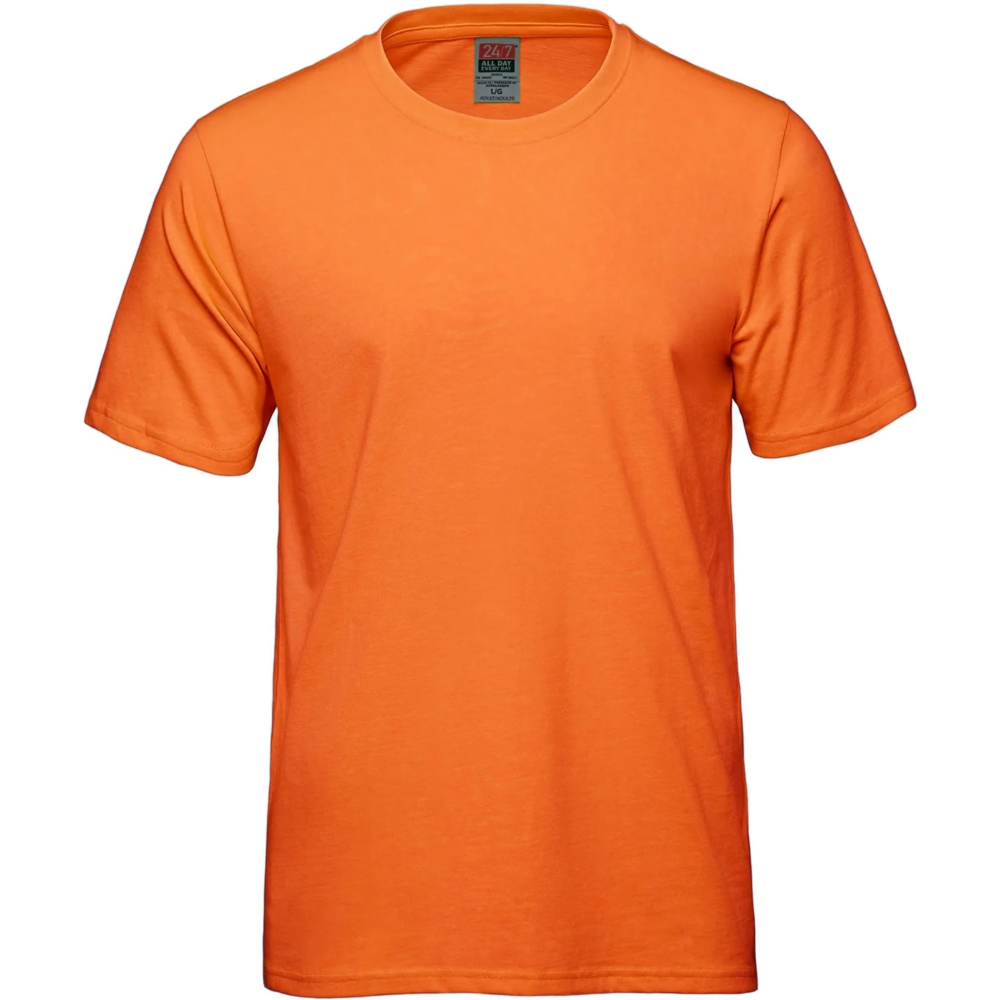 S05652 - Flare - Intense Colors - Adult 50/50 Cotton/Polyester T-Shirt — Intense Orange