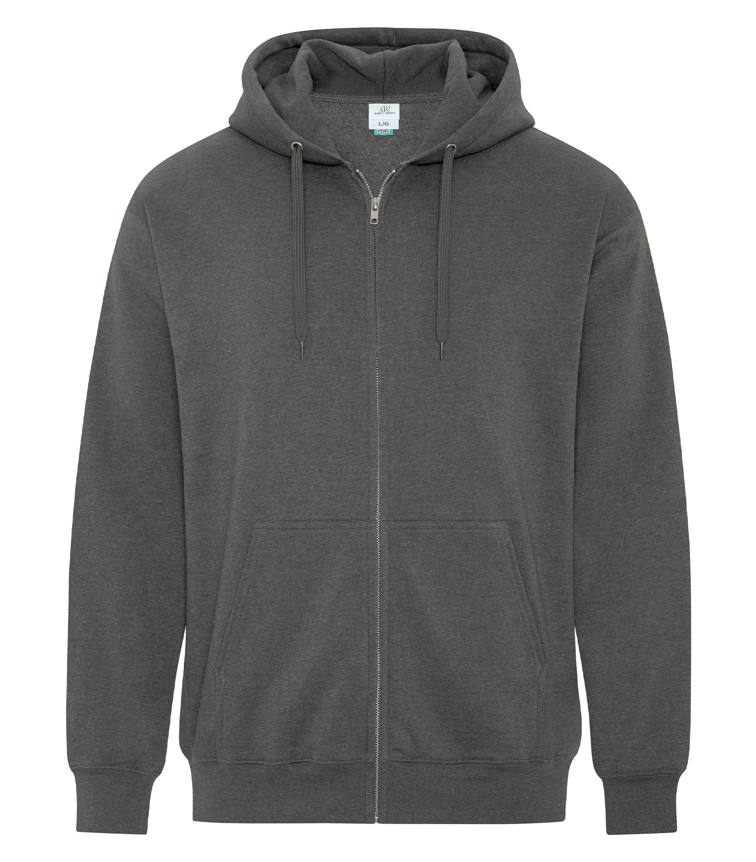 Everyday Earth Wash Zip Hood — Pewter