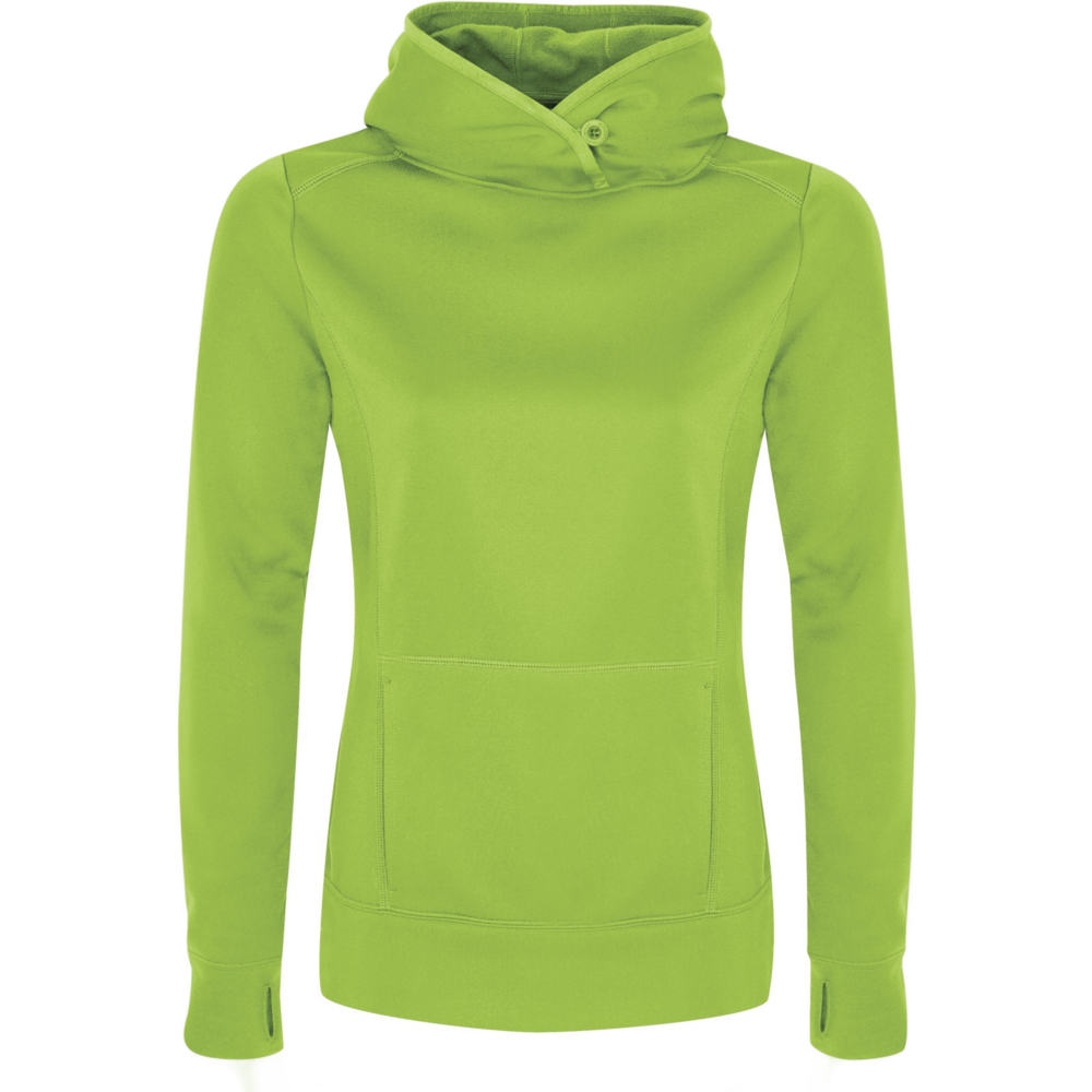 Game Day Fleece Lds' Hooded — Lime Shock