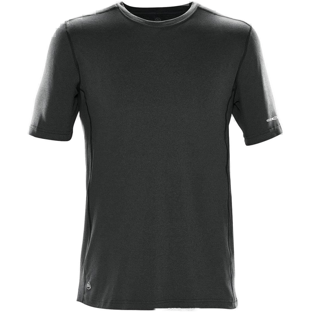 Stormtech Men's Lotus H2X-DRY Short Sleeve Tee — CARBON MELANGE