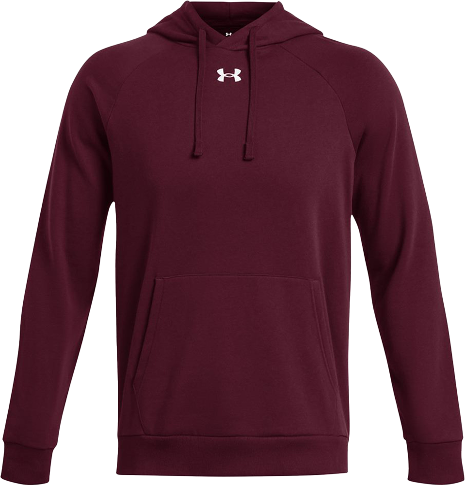 Rival Fleece Hooded Sweatshirt — Maroon/ White