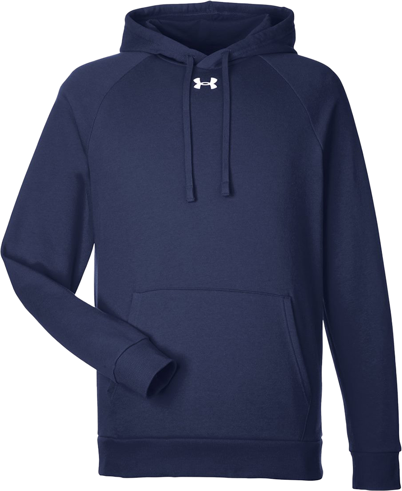 Rival Fleece Hooded Sweatshirt — Midnight Navy/ White