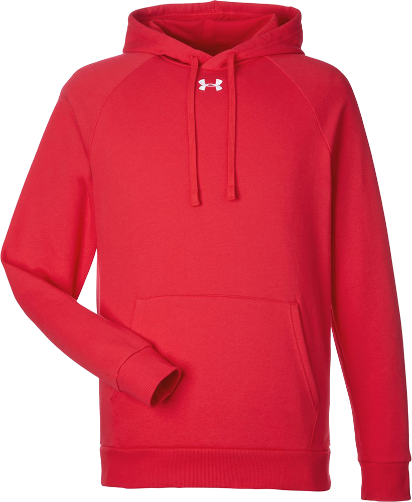 Rival Fleece Hooded Sweatshirt — Red/ White